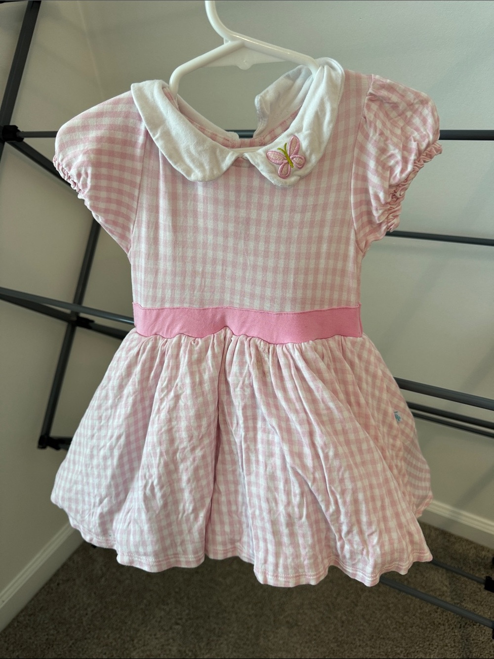 Posh Peanut Garden Gingham Pink Petticoat
Bodysuit Dress